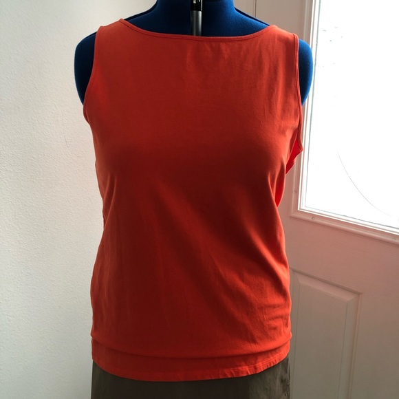 Pendleton Tops - EUC! Reddish-Orange Pendleton Tank